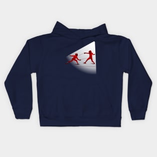 Fencing red Kids Hoodie